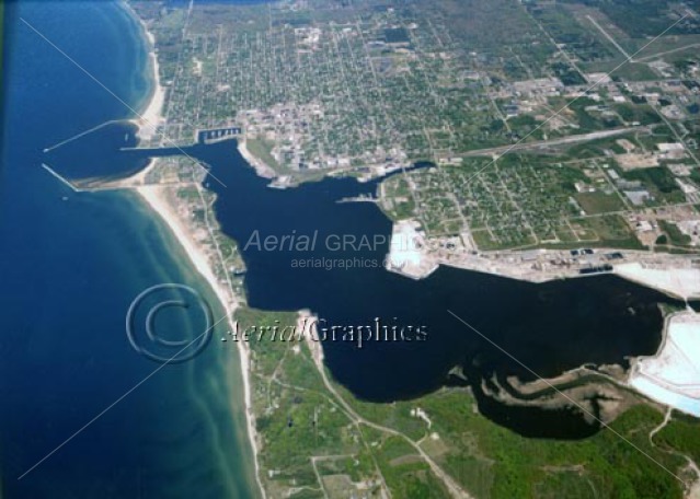 Pere Marquette Lake in Mason County, Michigan